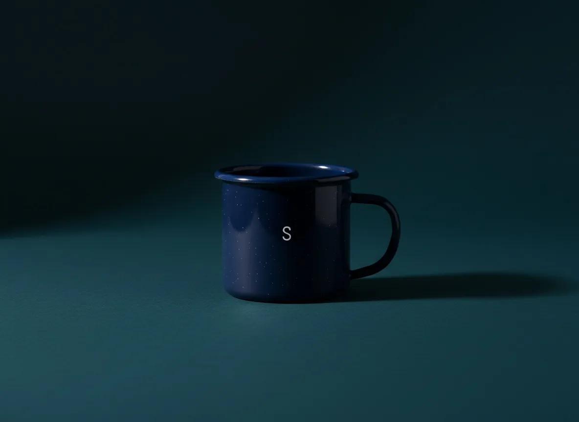 enamel mug